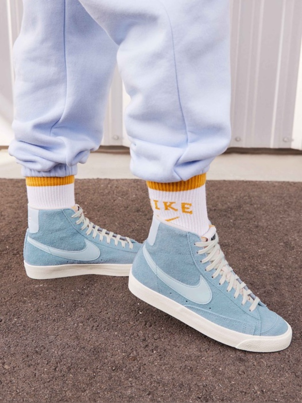Nike Blazer High-Top Suede Vintage Light Blue Sneakers 8 Women’s